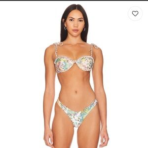 Agua Bendita Floral Madelyn Bikini Top Shan Floral M